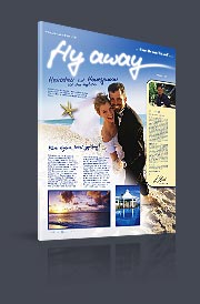 Kundenmagazin Flyaway  Werbeagentur Bayreuth 4c media 